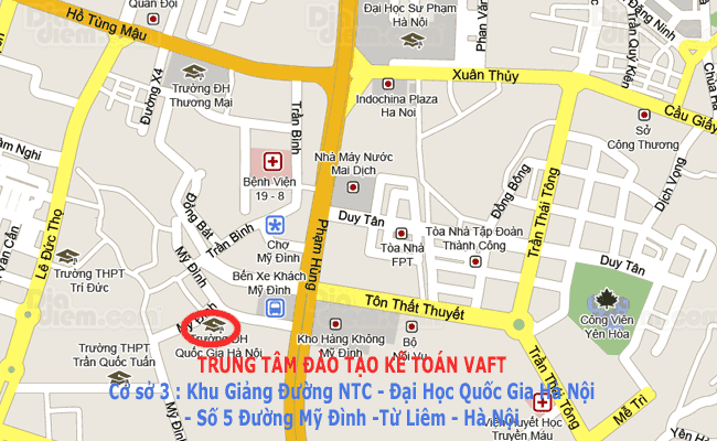 Bản đồ đến Vaft