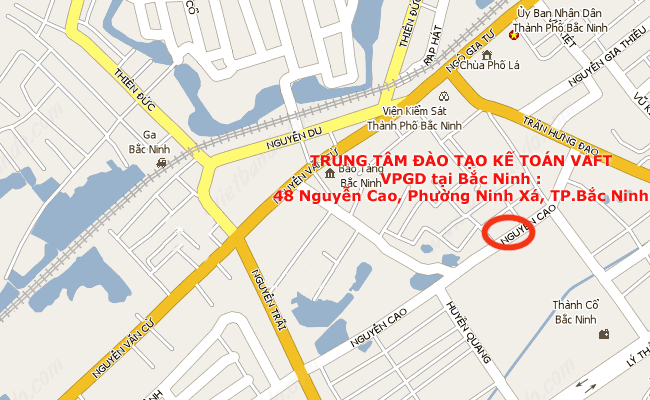 ban do duong den vaft bac ninh
