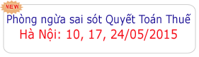 hoc ke toan, lop hoc ve quyet toan thue ,thue tndn, thue gtgt, thue tncn tai ha noi