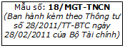 Mau so 183/MGT-TNCN