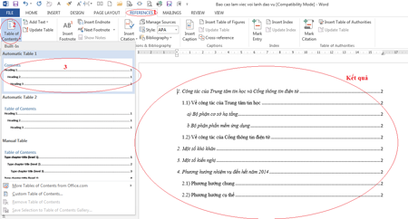 học word excel cơ bản
